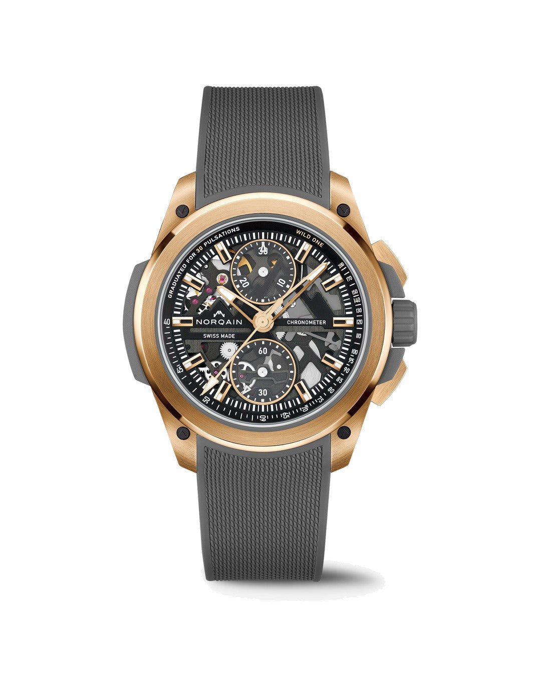 NORQAIN Wild ONE Skeleton Chrono Red Gold Limitierte Edition N3002.40G01.B01.R01