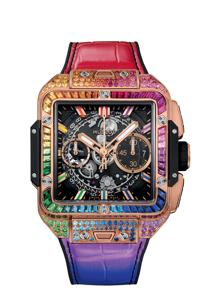 Hublot Square Bang Unico King Gold Rainbow 42 mm