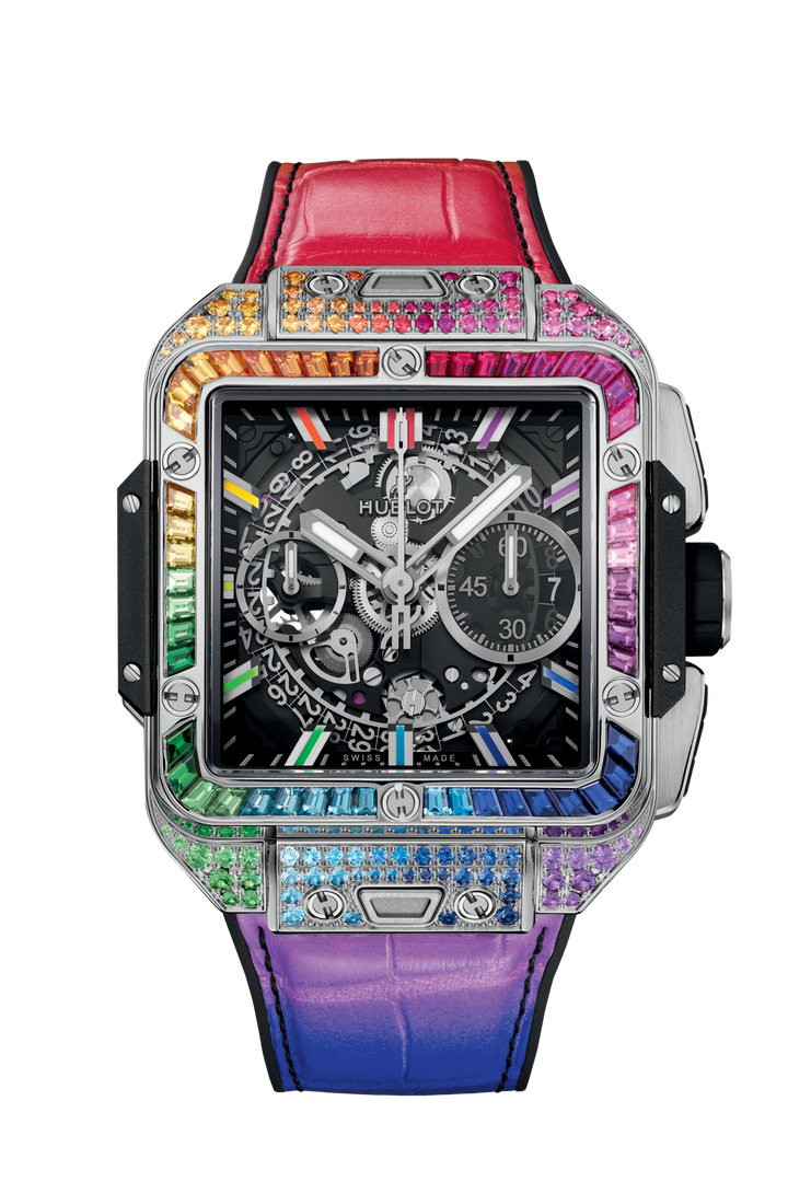 Hublot Square Bang Unico Titanium Rainbow 42mm